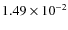 $1.49\times10^{-2}$