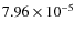 $7.96\times10^{-5}$