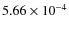 $5.66\times10^{-4}$