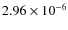 $2.96\times10^{-6}$