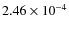 $2.46\times10^{-4}$