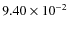 $9.40\times10^{-2}$