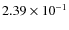 $2.39\times10^{-1}$