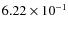 $6.22\times10^{-1}$