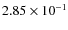 $2.85\times10^{-1}$