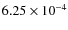 $6.25\times10^{-4}$