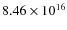 $8.46\times10^{16}$