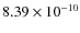 $8.39\times10^{-10}$