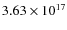 $3.63\times10^{17}$