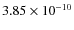 $3.85\times10^{-10}$