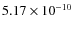 $5.17\times10^{-10}$