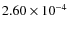 $2.60\times10^{-4}$