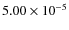 $5.00\times10^{-5}$