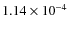 $1.14\times10^{-4}$
