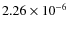 $2.26\times10^{-6}$