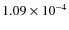 $1.09\times10^{-4}$