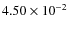 $4.50\times10^{-2}$