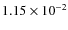 $1.15\times10^{-2}$
