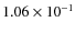 $1.06\times10^{-1}$