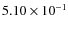 $5.10\times10^{-1}$