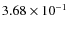 $3.68\times10^{-1}$