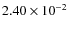 $2.40\times10^{-2}$