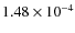 $1.48\times10^{-4}$