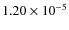 $1.20\times10^{-5}$