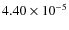$4.40\times10^{-5}$