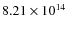 $8.21\times10^{14}$