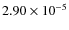 $2.90\times10^{-5}$