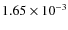 $1.65\times10^{-3}$