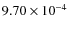 $9.70\times10^{-4}$