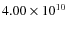 $4.00\times10^{10}$