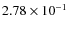$2.78\times10^{-1}$