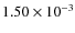 $1.50\times10^{-3}$