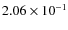 $2.06\times10^{-1}$