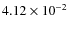 $4.12\times10^{-2}$