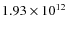 $1.93\times10^{12}$