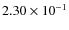 $2.30\times10^{-1}$