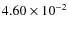 $4.60\times10^{-2}$
