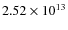 $2.52\times10^{13}$