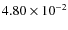 $4.80\times10^{-2}$
