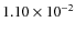$1.10\times10^{-2}$