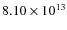 $8.10\times10^{13}$