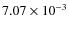 $7.07\times10^{-3}$