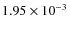 $1.95\times10^{-3}$