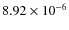 $8.92\times10^{-6}$