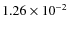 $1.26\times10^{-2}$