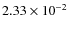 $2.33\times10^{-2}$